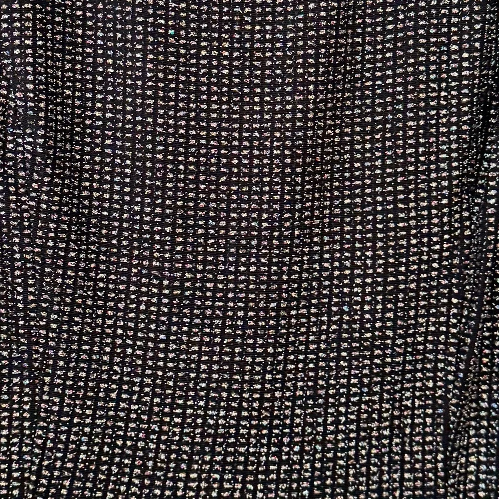 323. Nine West Glittery Black Jumpsuit 10 - Picture 6 of 9